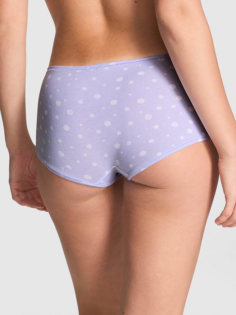 Pink Logolu Pamuklu Boyshort Kulot arka görünümü