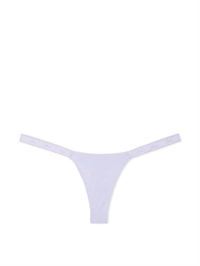 Pink Mikro Logo Detayli Işıltılı Tanga