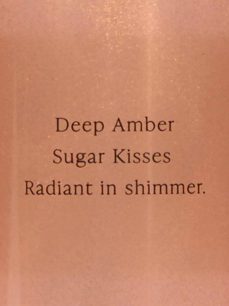 Amber Romance Işıltılı Vücut Spreyi arka görünümü
