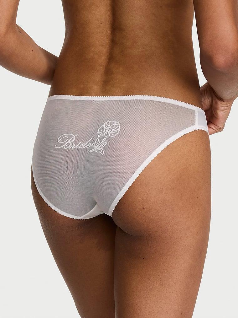 Saten Arkasi Tul Bride Bikini Kulot arka görünümü