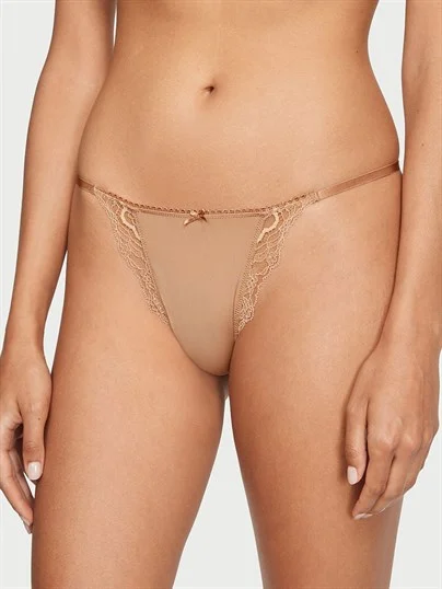 Smooth Dantelli Askili Bikini Kulot ön görünüm