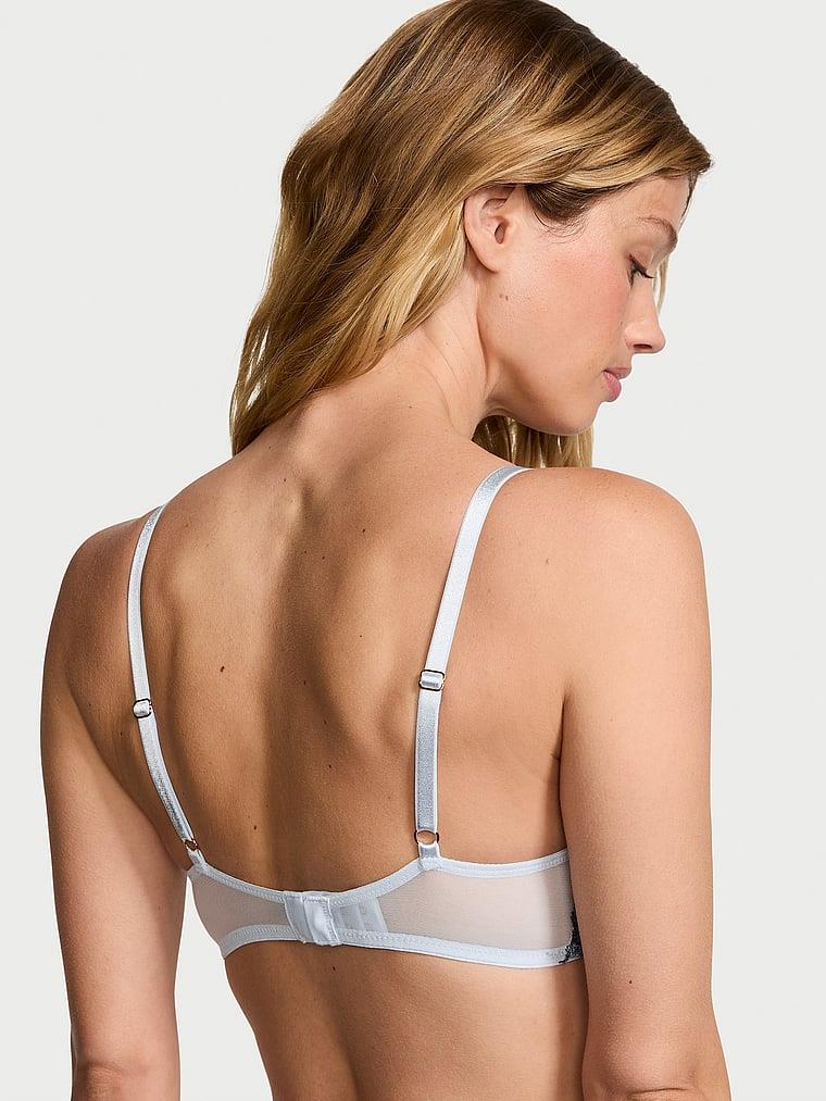 Boho Cicek Islemeli Push Up Sütyen arka görünümü