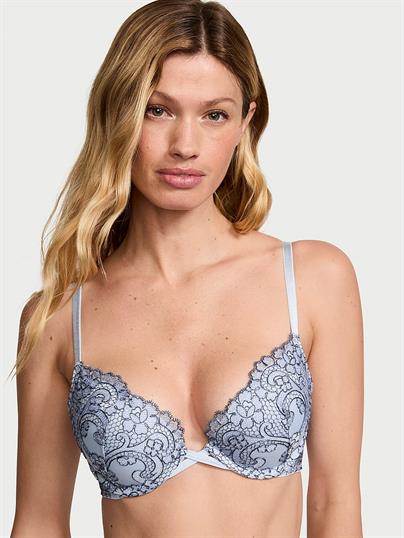 Boho Cicek Islemeli Push Up Sütyen