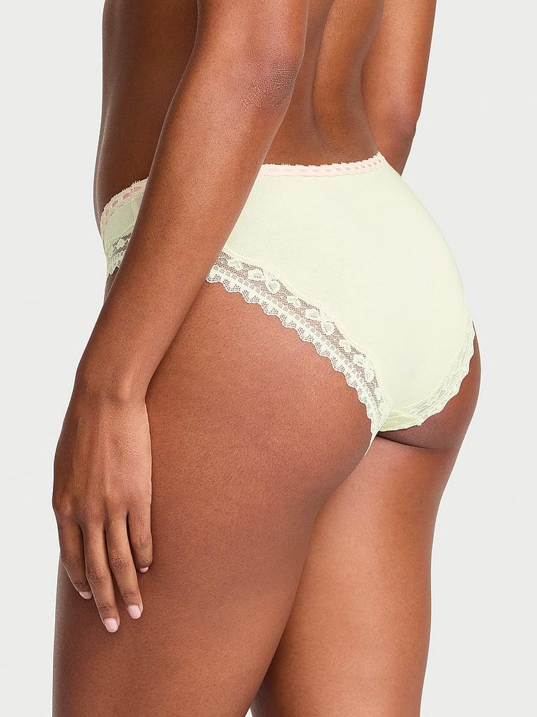 Pamuklu Fiyonklu Dantelli Bikini Kulotu arka görünümü