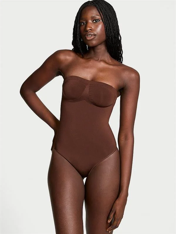 Seamless Shaping Sekillendirici Straplez Bodysuit1 ön görünüm