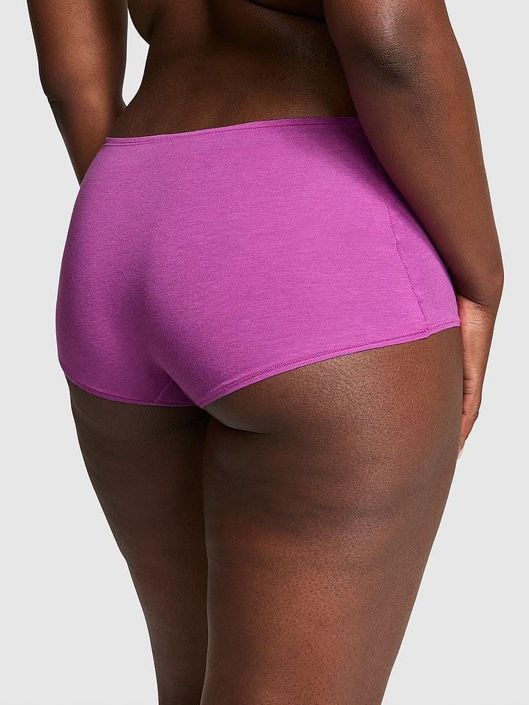 Pink Logolu Pamuklu Boyshort Kulot arka görünümü