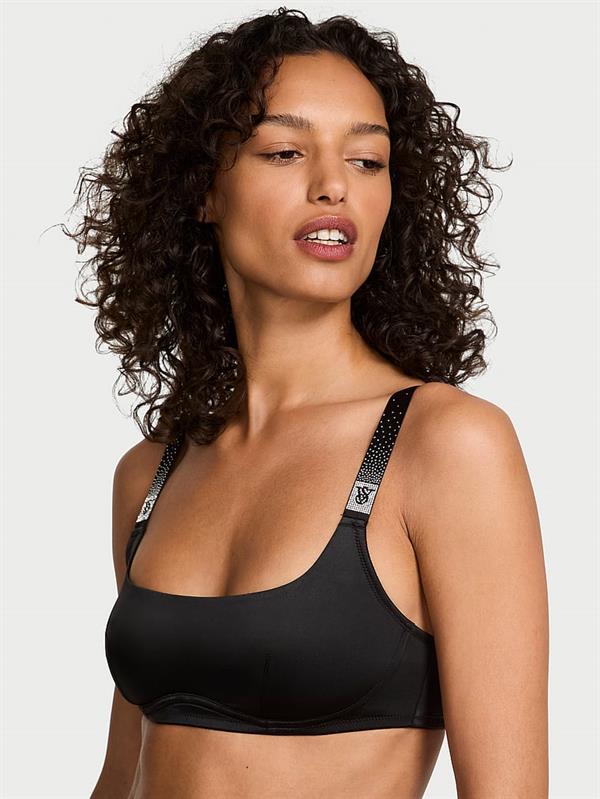 Işıltılı Askili Scoop Bralet