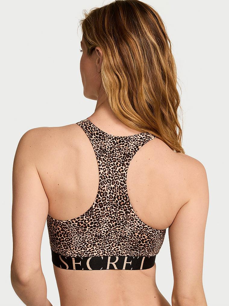 Pamuklu Logo Detayli Halter Yaka Bralet arka görünümü