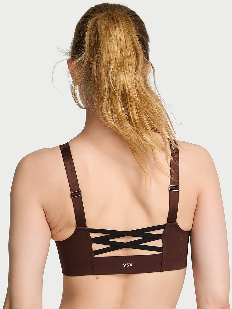 Yeni Stil! Featherweight Önden Fermuarli Maksimum Sporcu Sütyeni arka görünümü