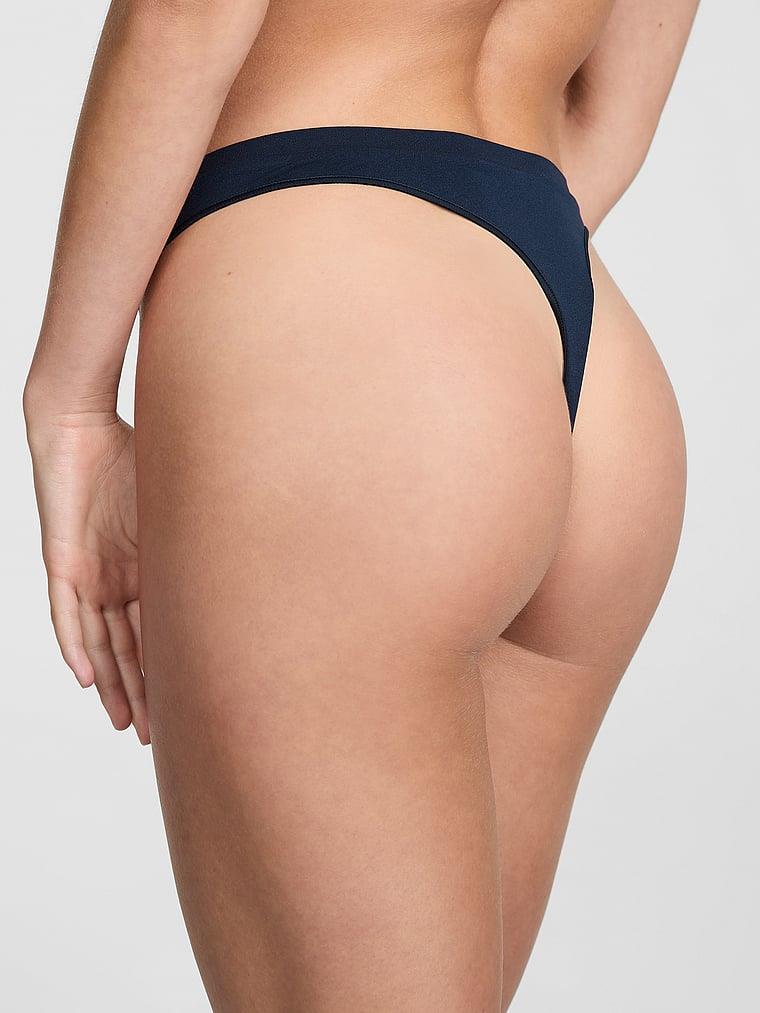 Pink Seamless Derin Bacak Kesim Tanga arka görünümü