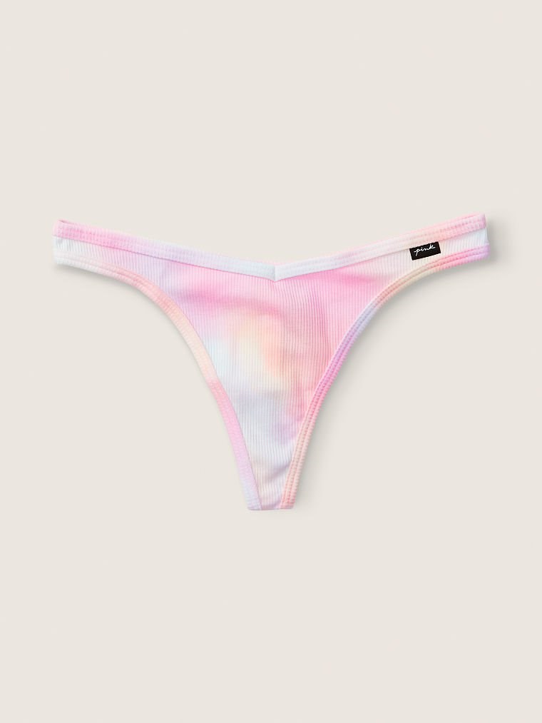 Pink Pamuklu Tanga Kulot arka görünümü