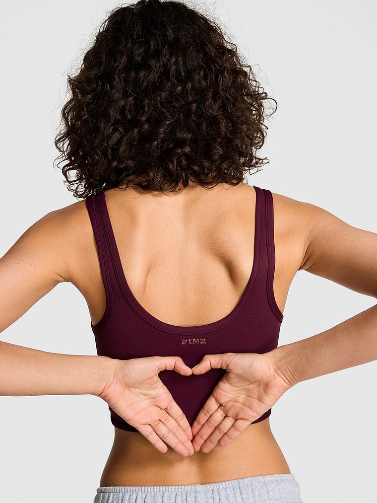 Pink Relay Longline Sporcu Sütyeni arka görünüm