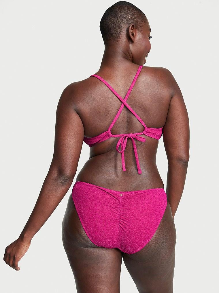 Işıltılı Bralet Bikini Ustu arka görünüm