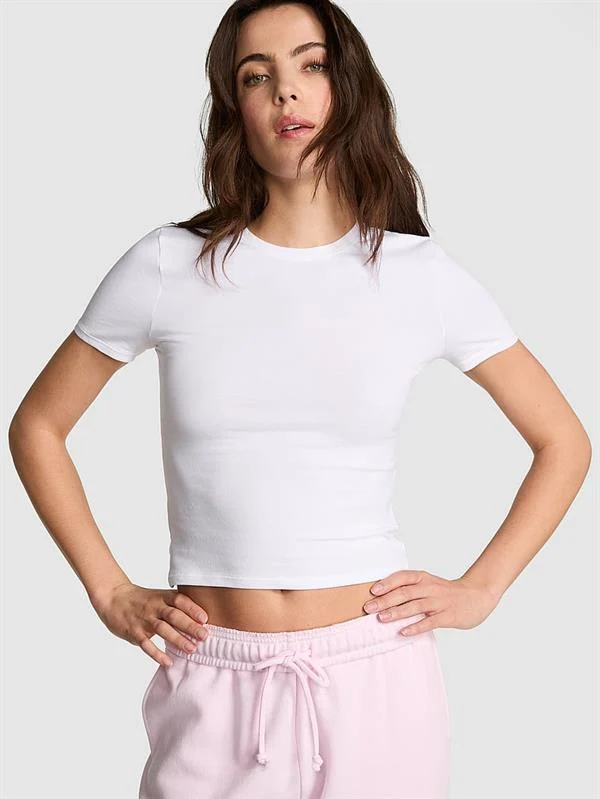 Pink Pamuklu Tisort