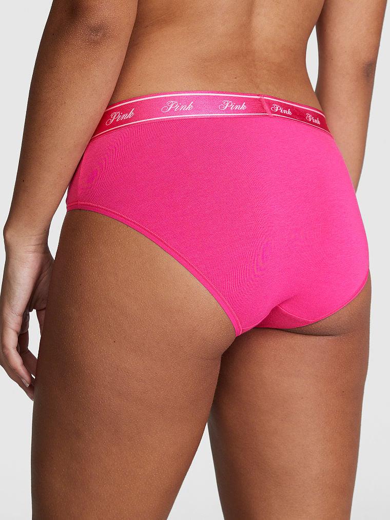 Pink Logolu Pamuklu Hiphugger Kulot arka görünümü