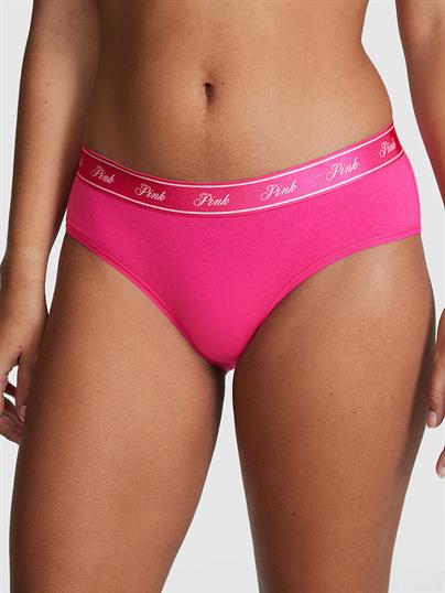 Pink Logolu Pamuklu Hiphugger Kulot