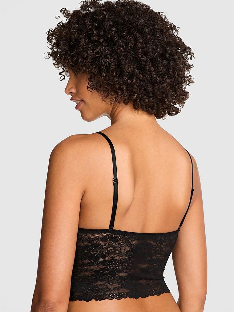 Pink Wink Dantelli Desteksiz Bralet arka görünümü