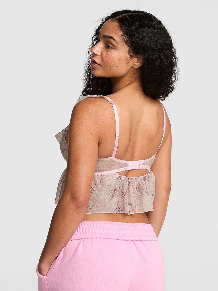Pink Grwpink Hafif Dolgu Destekli Babydoll Sütyen arka görünüm