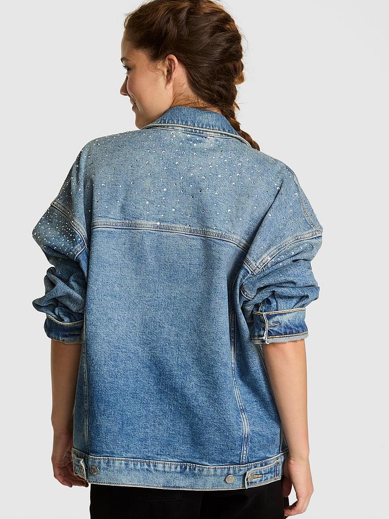 Pink Denim By Pink Oversize Trucker Ceket arka görünümü