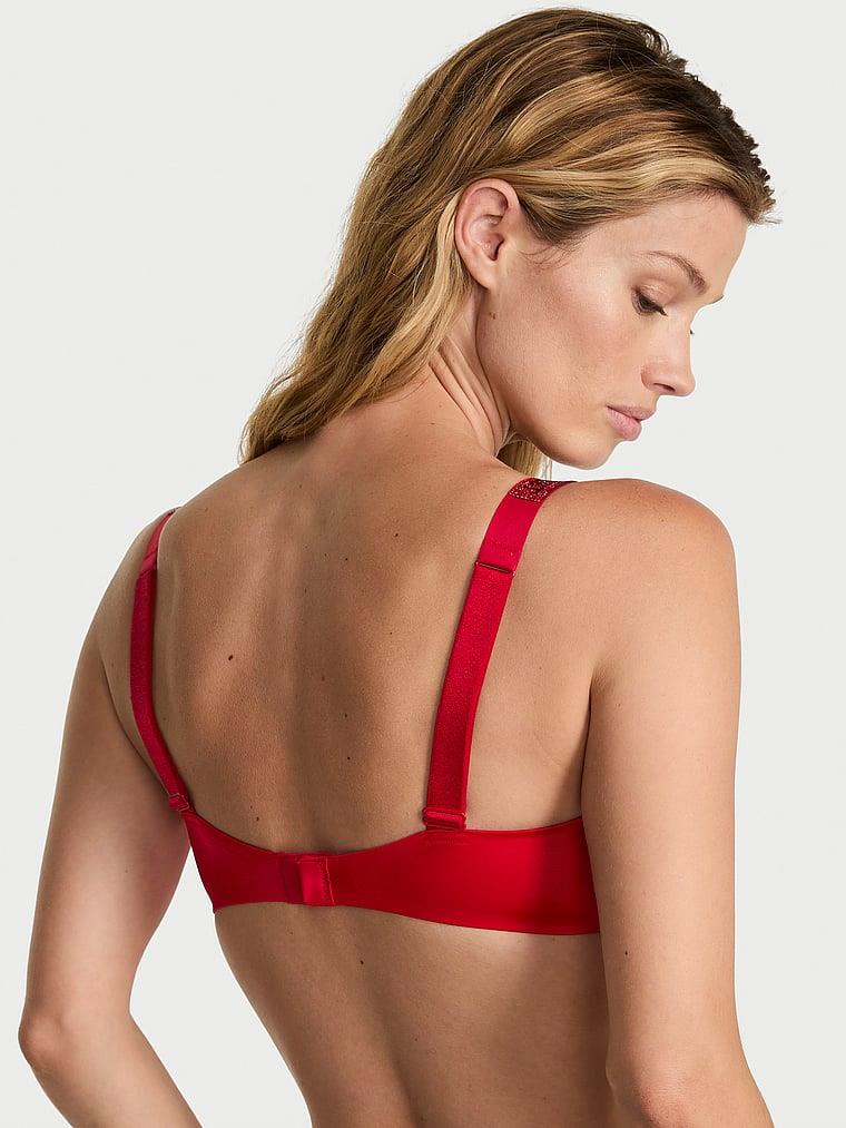 Bombshell Işıltılı Askili 2 Beden Buyuk Gosteren Push Up Sütyen arka görünümü