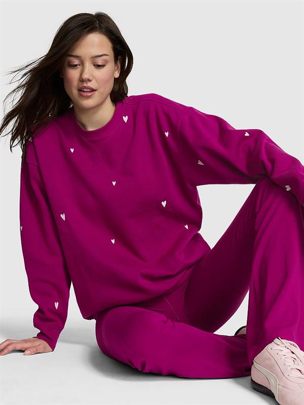 Pink Ivy Oversize Bisiklet Yaka Sweatshirt ön görünüm
