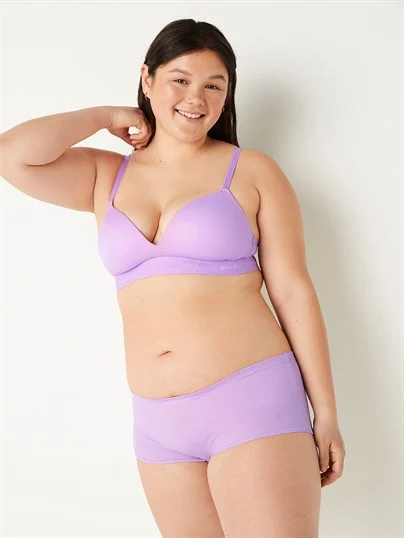 Pink Pamuklu Shortie Kulot