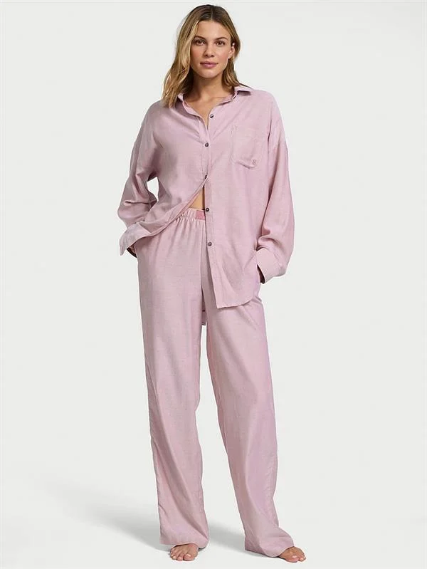 Modal Pamuklu Uzun Pijama Takimi