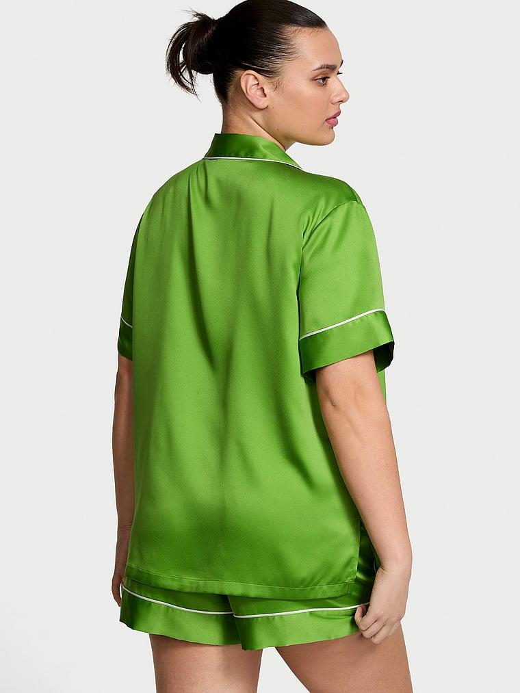 Saten Kısa Pijama Takimi arka görünümü