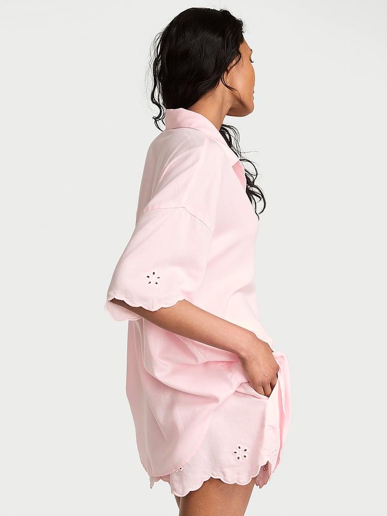 Modal Pamuklu Kısa Pijama Takimi arka görünümü
