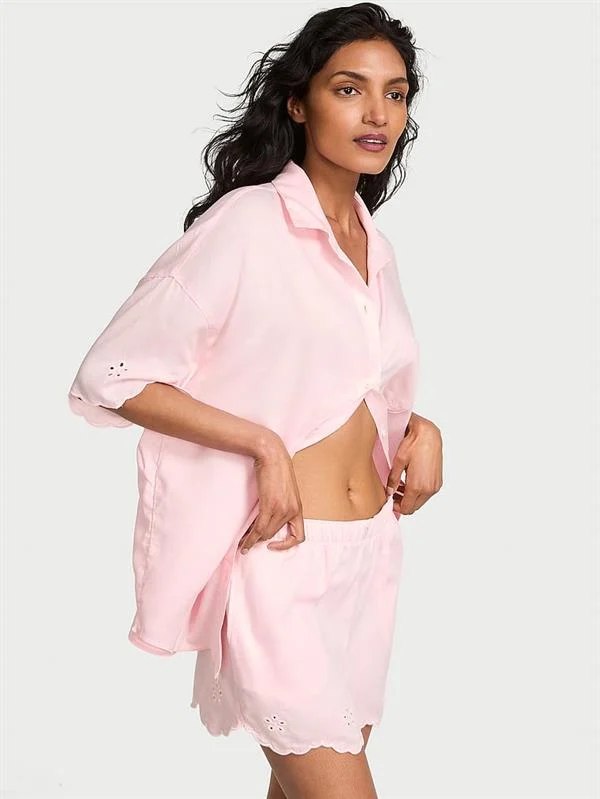Modal Pamuklu Kısa Pijama Takimi