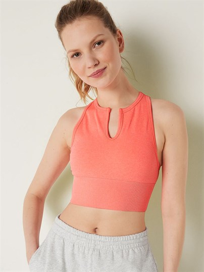 Victorias S Secret Pink Seamless Dekolte Yaka Sporcu Sütyeni