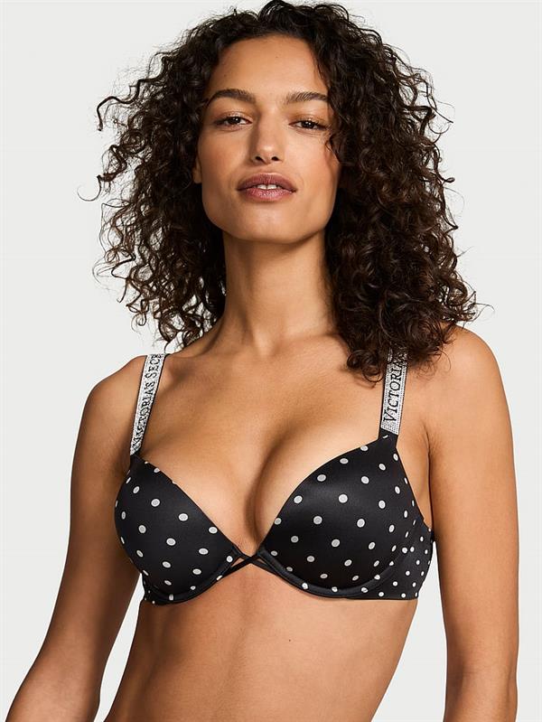 Bombshell Işıltılı Askili 2 Beden Buyuk Gosteren Push Up Sütyen