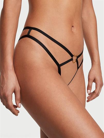 Kalpli Crotchless Strappy V String Kulot