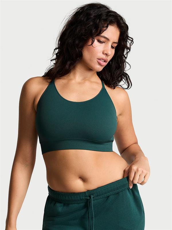 Pink Seamless Scoop Sporcu Sütyeni