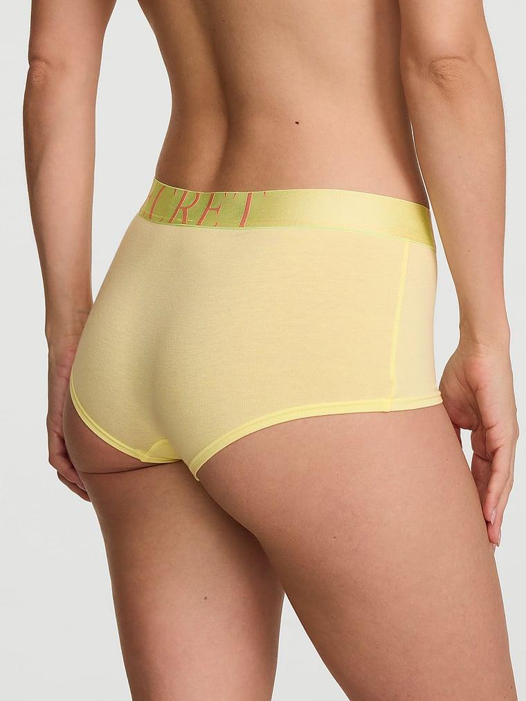 Logo Detayli Pamuklu Boyshort Kulot arka görünümü