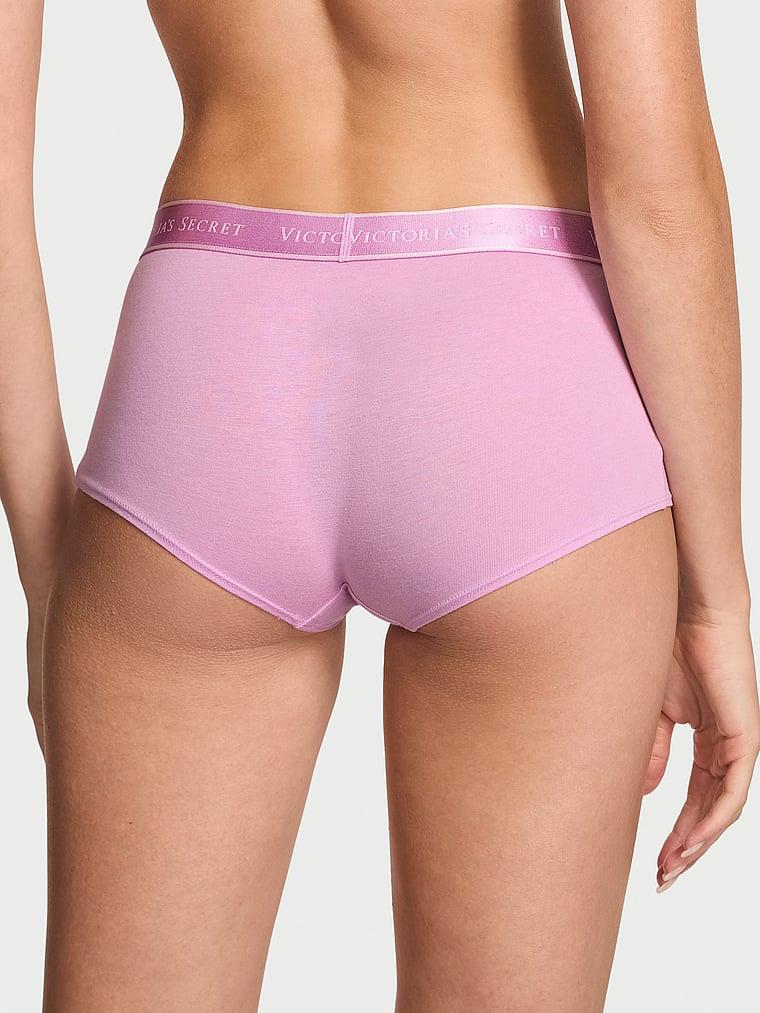 Logolu Pamuklu Boyshort Kulot arka görünümü