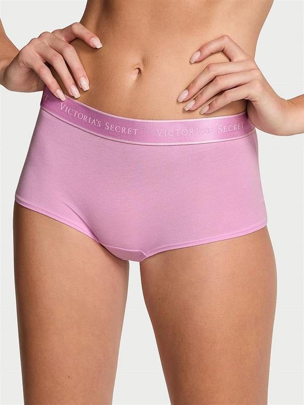 Logolu Pamuklu Boyshort Kulot