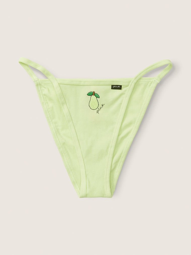 Pink String Bikini Kulot arka görünümü