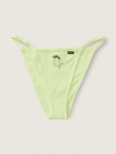 Pink String Bikini Kulot ön görünüm