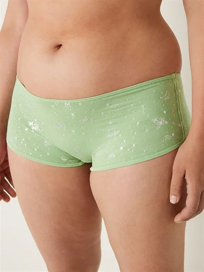 Pink Pamuk Boyshort Kulot ön görünüm