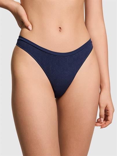 Pink Seamless Derin Bacak Kesim Tanga