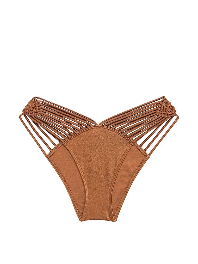 Makrome Detayli Brazilian Bikini Alti arka görünümü