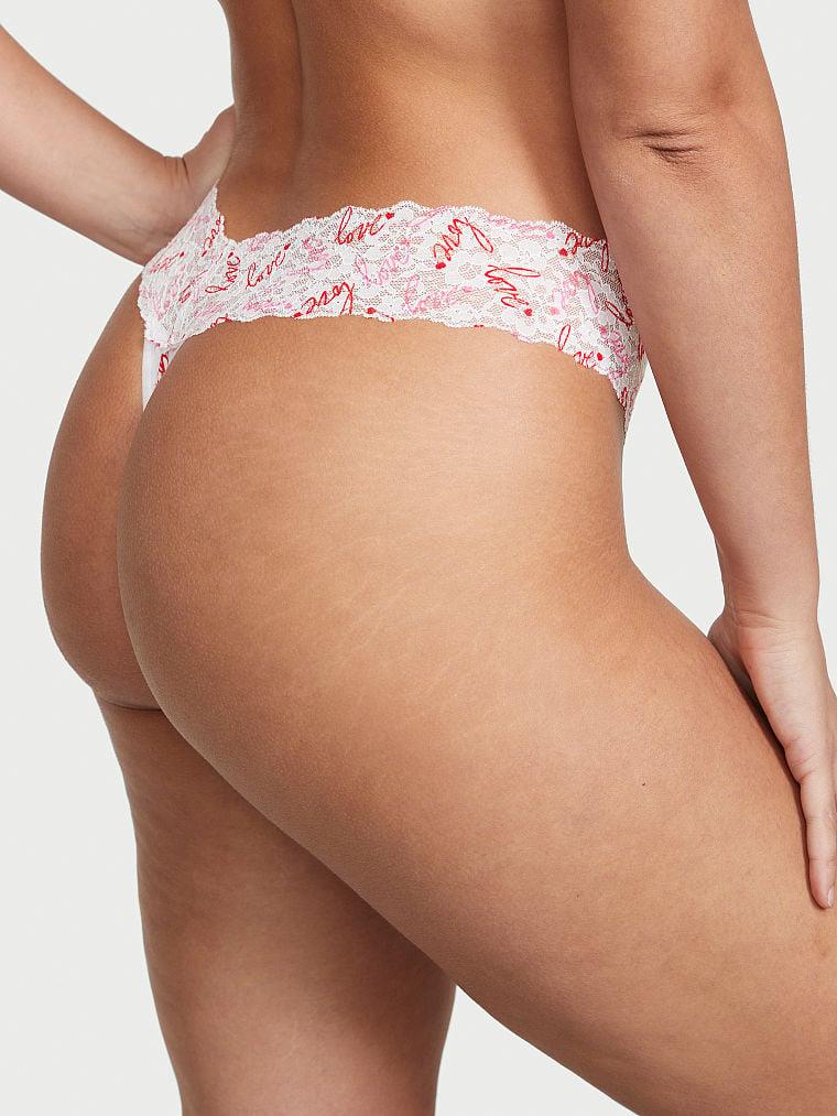 Posey Beli Dantelli Pamuklu Tanga arka görünümü