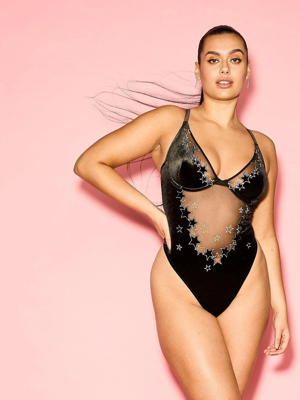 Starstruck Suslemeli Kadife Body arka görünüm