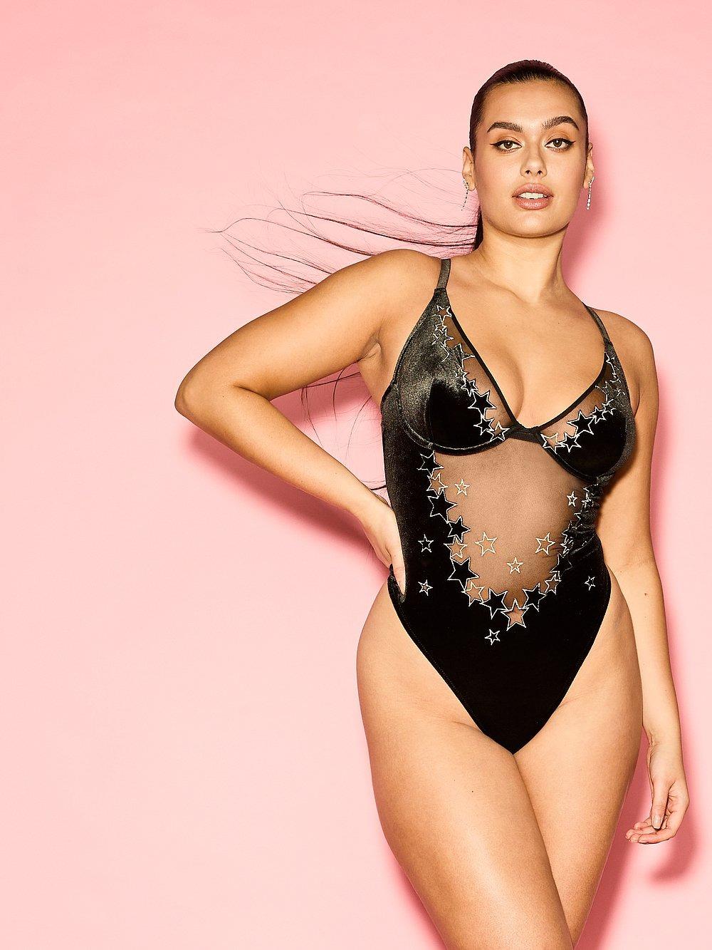 Starstruck Suslemeli Kadife Body arka görünümü