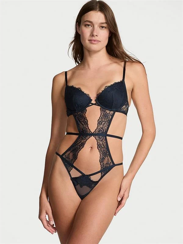 Dantelli Hafif Dolgu Destekli Askili Teddy