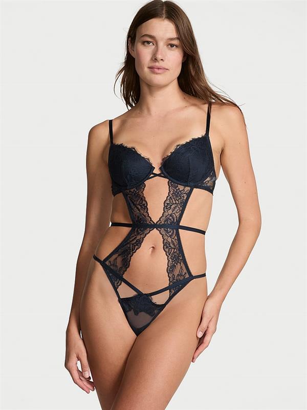 Dantelli Hafif Dolgu Destekli Askili Teddy