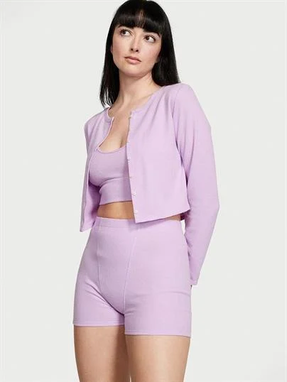 Glow Waffle Uc Parcali Kısa Pijama Takimi