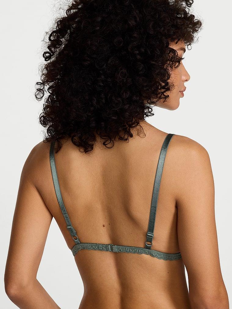 Dantelli Desteksiz Ucgen Bralet arka görünümü