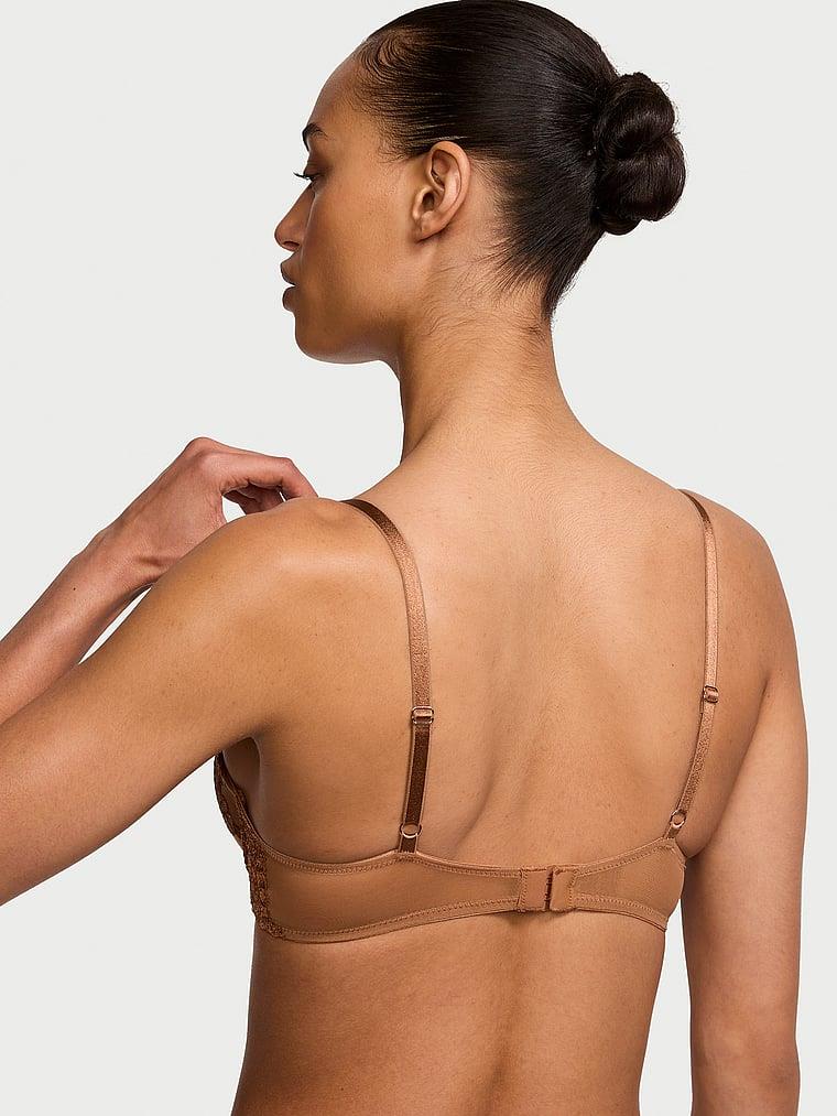 Boho Cicek Islemeli Push Up Sütyen arka görünümü